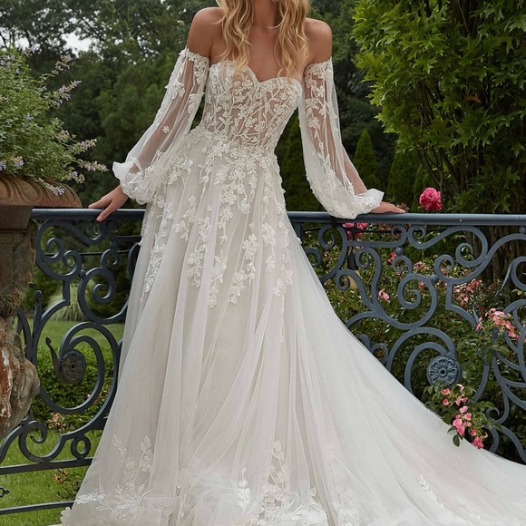 Mori Lee by Madeline Garder “Paulette” Wedding Gown